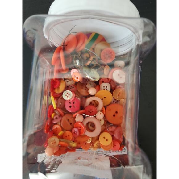 Orange Buttons Various shapes/sizes, new, vintage - Picture 4 of 5